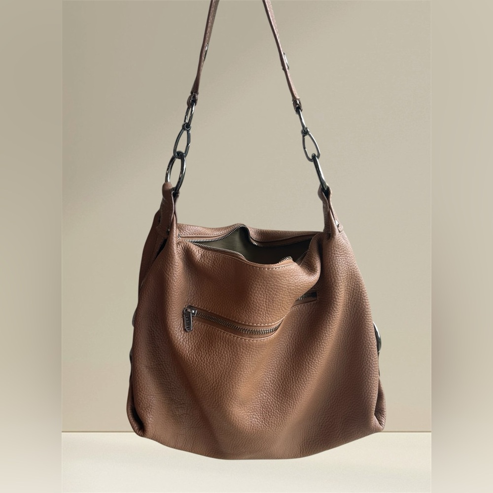 Danier Brown Leather Shoulder Bag
